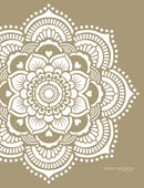Yoga Mandala - XL mandala stencil